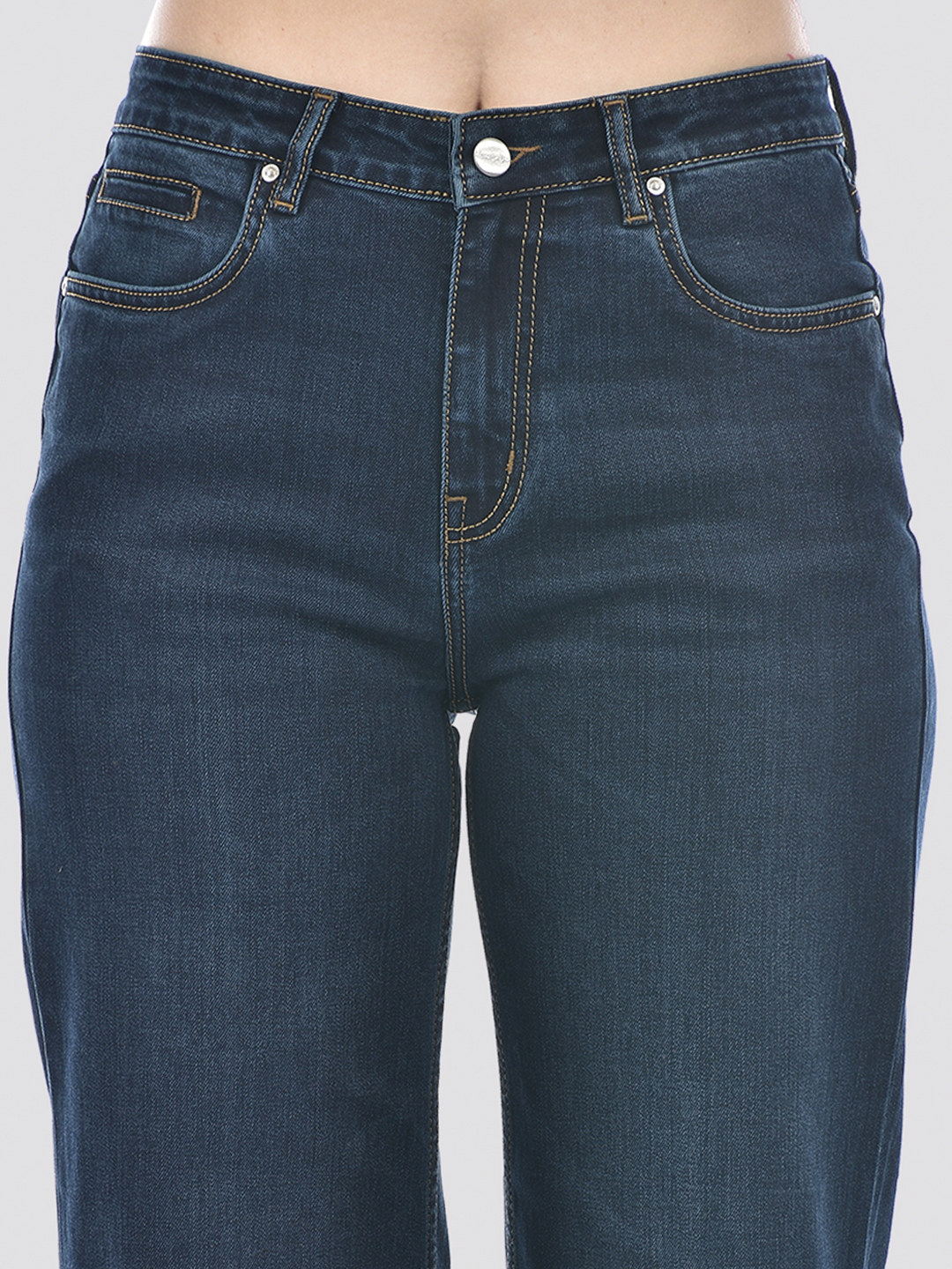 Numero Uno Women Dark Blue Wide Leg Sustainable Jeans